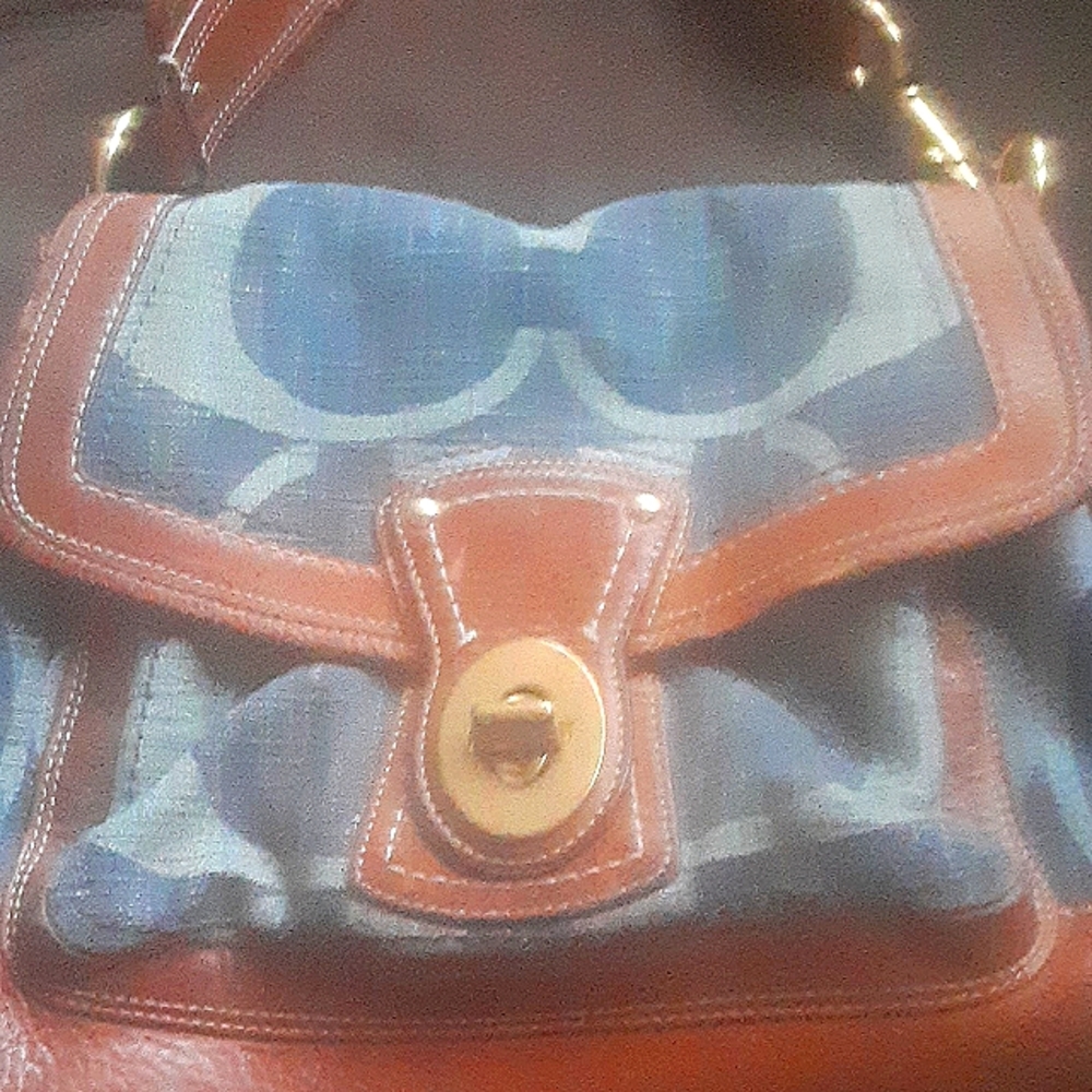 Coach Denim and Leather Bag